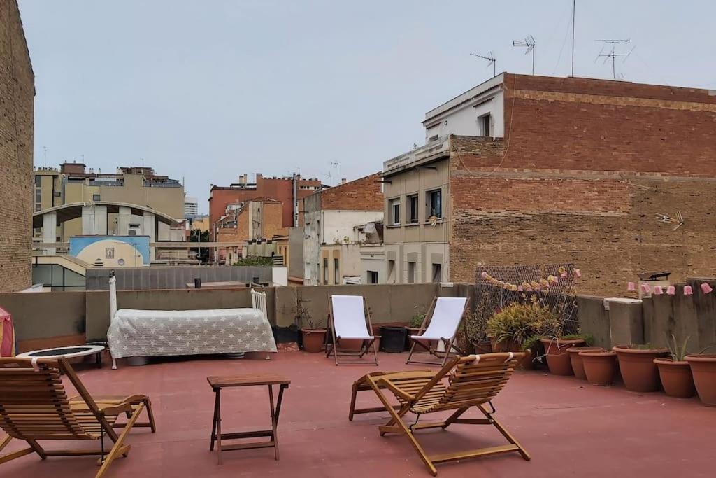 Small Room In Sants With Huge Terrace Barcelone Extérieur photo